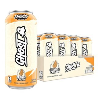 GHOST Energy Drink - 12-Pack, 'Merica Pop, 16oz Cans - Energy & Focus & No Artificial Colors - 200mg of Natural Caffeine, L-Carnitine & Taurine - Gluten-Free & Vegan