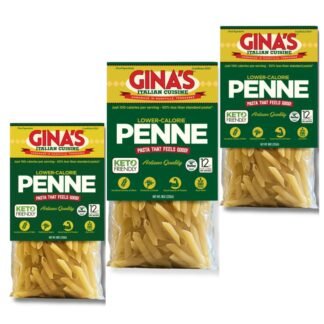 Ginas Italian Cuisine Low CarbLow Calorie Healthy Pasta Penne 100 CaloriesServing Low Net Carbs High Fiber High Protein Plant-Based Vegan Keto Non-GMO Enhanced - lunas-mystic-emporium.com Gina's Italian Cuisine Low Carb/Low Calorie Healthy Pasta, Penne – 100 Calories/Serving Low Net Carbs, High Fiber, High Protein, Plant-Based, Vegan, Keto, Non-GMO, Enhanced...
