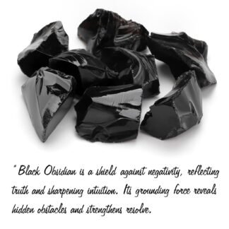 GolbalJew Obsidian Natural Raw Crystals 2PCS Healing Crystal Stones 1.2-2.0” Reiki Healing Gemstones for Meditation Chakra Balance Home Decor