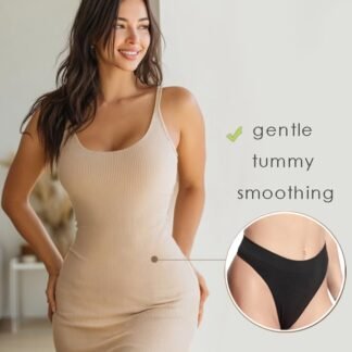 GRANKEE Women's High Waisted Breathable Seamless Thong Panties,No Show Workout Underwear,Comfortable Cotton Crotch,6 Pack