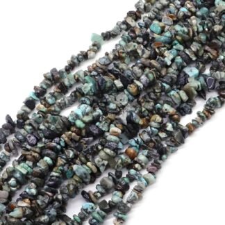 HAAMIIQII 5-8mm Natural Smoky Quartz Chips Irregular Stones Loose Gemstone Energy Healing Beads for Jewelry Making 30 Inch Strand
