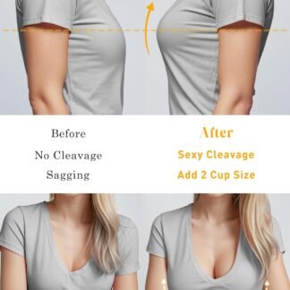 HACI Women's Push Up Bra Plunge Deep V Thick Padded Underwire Seamless Multiway Add 2 Cups