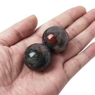 Hand Exercise Balls 30mm for Women - Set of 2 Natural Crystal Stone Spheres - Finger Joint Relief & Stress Relax, Perfect Size for Women's Hands, Red Aventurine