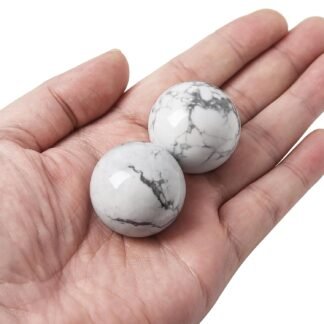 Hand Exercise Balls 30mm for Women - Set of 2 Natural Crystal Stone Spheres - Finger Joint Relief & Stress Relax, Perfect Size for Women's Hands, Red Aventurine