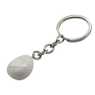 Handmade Tumbled Crystal Keychains