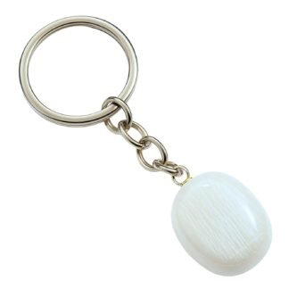 Handmade Tumbled Crystal Keychains