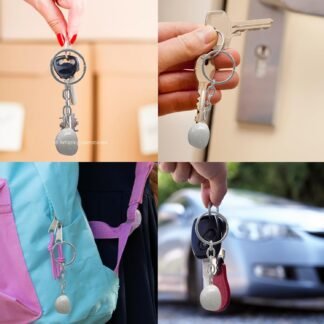 Handmade Tumbled Crystal Keychains