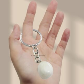 Handmade Tumbled Crystal Keychains
