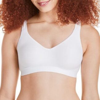 Hanes Womens Wireless Bra, Smooth Comfort Full-Coverage T-Shirt Bra for Women, Single Or 2-Pack