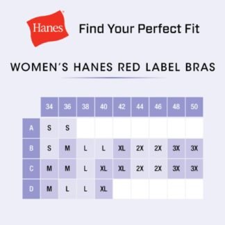 Hanes Womens Wireless Bra, Smooth Comfort Full-Coverage T-Shirt Bra for Women, Single Or 2-Pack