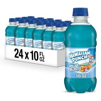 Hawaiian Punch Polar Blast Fruit Juice Drink, 10 Fl Oz Bottles, 24 Count (4 Packs Of 6), Ready-to-drink, On-the-go, Caffeine-free, Carbonation-free, Gluten-free, Excellent...
