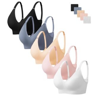HBselect Bras for Women No Underwire Wireless Cami Tank Top Sports Bras Seamless Padded Bralettes for Women