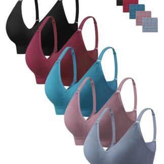 HBselect Bras for Women No Underwire Wireless Cami Tank Top Sports Bras Seamless Padded Bralettes for Women