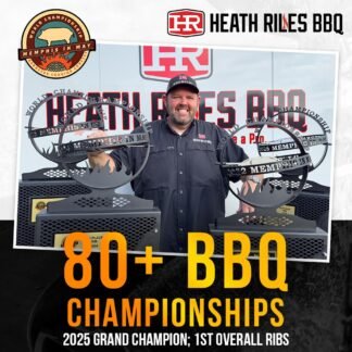 Heath Riles BBQ Rub - Garlic Jalapeño Seasoning, Champion Pitmaster Recipe, Legendary Rubs For Smoking & Grilling, 80+ BBQ Championships, 12 oz.