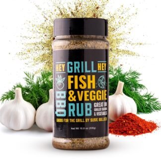 Hey Grill Hey | Fish & Veggie Rub | Fish Seasoning | Seafood & Vegetable seasoning | Salmon Rub |Great for Chicken, Dips and More | 10.8oz