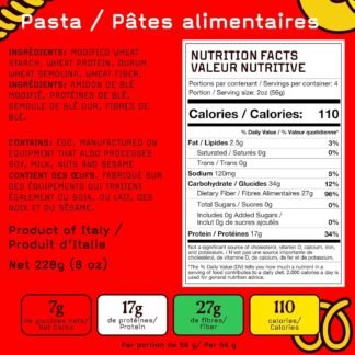 High Protein Low Carb Pasta | Linguine with 17g Protein 7g Carbs | Healthy Keto Pasta Made in Italy | 3-Pack 8oz - Petes Pasta - lunas-mystic-emporium.com High Protein, Low Carb Pasta | Linguine with 17g Protein, 7g Carbs | Healthy, Keto Pasta Made in Italy | 3-Pack, 8oz - Pete’s Pasta