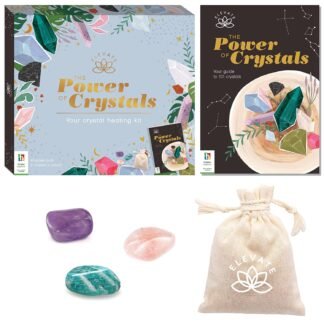 Hinkler Elevate - The Power of Crystals Kit - Spirituality for Adults - Crystals Included - Rose Quartz - Amazonite - Amethyst - Mental Health and Self Care Essentials - Adult...