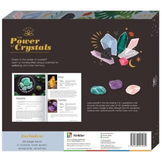 Hinkler Elevate - The Power of Crystals Kit - Spirituality for Adults - Crystals Included - Rose Quartz - Amazonite - Amethyst - Mental Health and Self Care Essentials - Adult...