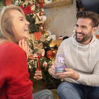 hochance 3D Sweetheart Crystal Nightlight,Perfect Valentines Gift Ideas for Her My Girlfriend Wife Mom - Unique Anniversary Birthday Presents - I Love You Decolamp