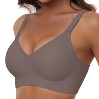 HORISUN Comfortable Seamless Full Coverage Bra for Women Wireless Bras with Soft Support Regular and Plus Size