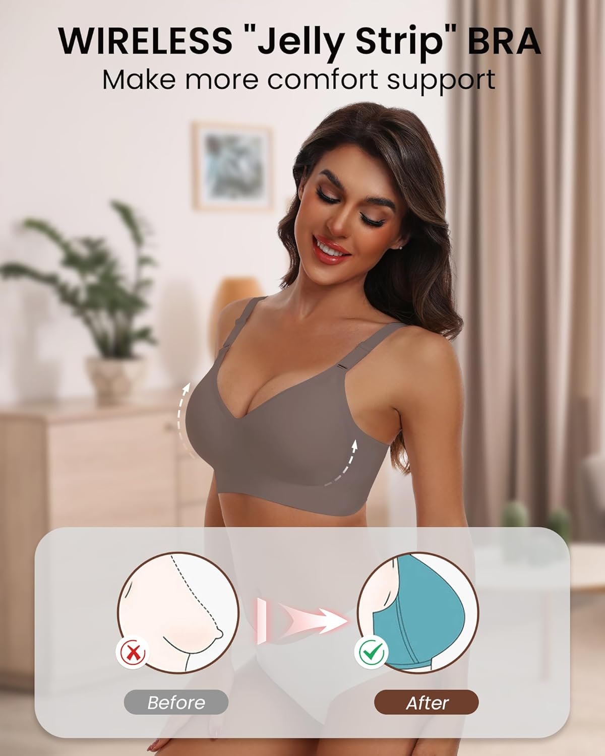 HORISUN Comfortable Seamless Full Coverage Bra for Women Wireless Bras with Soft Support Regular and Plus Size - lunas-mystic-emporium.com HORISUN Comfortable Seamless Full Coverage Bra for Women Wireless Bras with Soft Support Regular and Plus Size