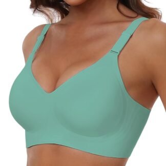 HORISUN Comfortable Seamless Full Coverage Bra for Women Wireless Bras with Soft Support Regular and Plus Size
