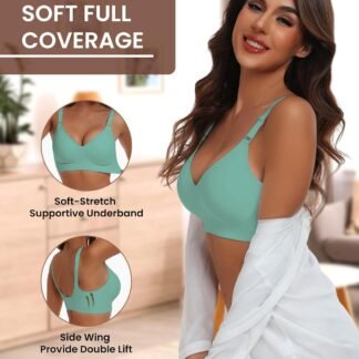 HORISUN Comfortable Seamless Full Coverage Bra for Women Wireless Bras with Soft Support Regular and Plus Size - lunas-mystic-emporium.com HORISUN Comfortable Seamless Full Coverage Bra for Women Wireless Bras with Soft Support Regular and Plus Size