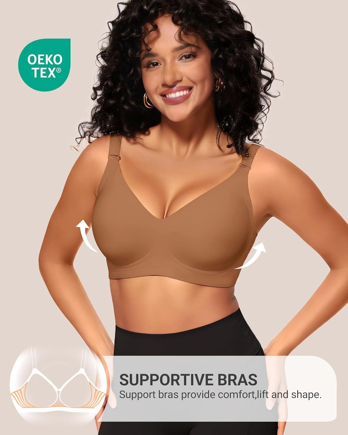 HORISUN Comfortable Seamless Full Coverage Bra for Women Wireless Bras with Soft Support Regular and Plus Size - lunas-mystic-emporium.com HORISUN Comfortable Seamless Full Coverage Bra for Women Wireless Bras with Soft Support Regular and Plus Size