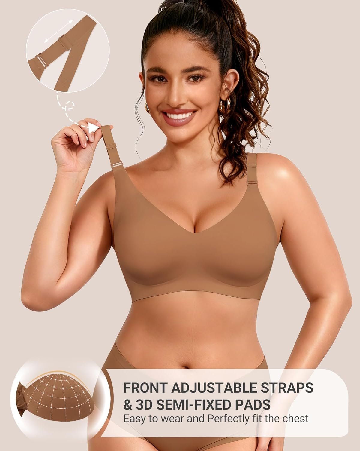 HORISUN Comfortable Seamless Full Coverage Bra for Women Wireless Bras with Soft Support Regular and Plus Size - lunas-mystic-emporium.com HORISUN Comfortable Seamless Full Coverage Bra for Women Wireless Bras with Soft Support Regular and Plus Size