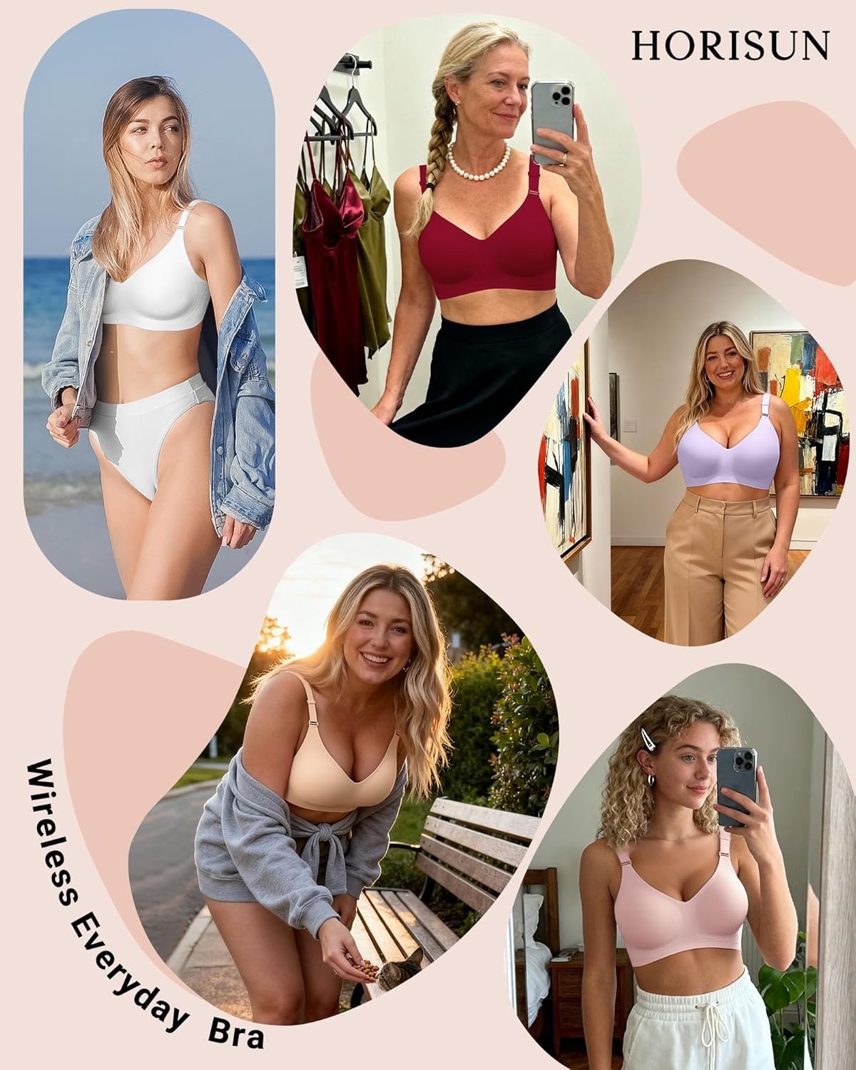 HORISUN Comfortable Seamless Full Coverage Bra for Women Wireless Bras with Soft Support Regular and Plus Size - lunas-mystic-emporium.com HORISUN Comfortable Seamless Full Coverage Bra for Women Wireless Bras with Soft Support Regular and Plus Size