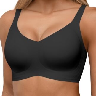 HORISUN Seamless Bras Full Coverage Wireless Push Up Bra for Women No Underwire Comfort V Neck Bralettes with Support - lunas-mystic-emporium.com HORISUN Seamless Bras Full Coverage Wireless Push Up Bra for Women No Underwire Comfort V Neck Bralettes with Support