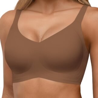 HORISUN Seamless Bras Full Coverage Wireless Push Up Bra for Women No Underwire Comfort V Neck Bralettes with Support - lunas-mystic-emporium.com HORISUN Seamless Bras Full Coverage Wireless Push Up Bra for Women No Underwire Comfort V Neck Bralettes with Support