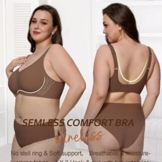 HORISUN Seamless Bras Full Coverage Wireless Push Up Bra for Women No Underwire Comfort V Neck Bralettes with Support - lunas-mystic-emporium.com HORISUN Seamless Bras Full Coverage Wireless Push Up Bra for Women No Underwire Comfort V Neck Bralettes with Support