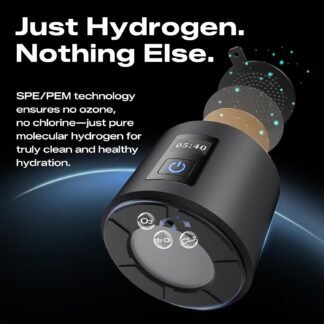 Hydrogen Water Bottle Generator - Up to 6400 PPB, 12-Hour Hydrogen Retention, H2 Certified SPE/PEM Tech, Portable, Recovery & Thoughtful Wellness Gift (Sliver)