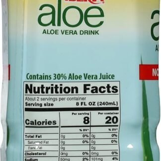 Iberia Aloe Vera Drink with Pulp, No Sugar, Mango, 16.9 Fl Oz (Pack of 8)