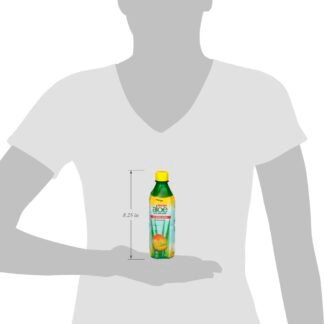 Iberia Aloe Vera Drink with Pulp, No Sugar, Mango, 16.9 Fl Oz (Pack of 8)