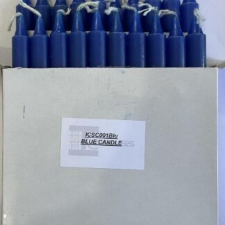 Indian Consigners Blue Ritual Candles – 20 Mini Taper Wax Candles for Spell Work, Chakra Healing, Meditation, Wiccan Altar, and Spiritual Practices – 4" x 0.5"