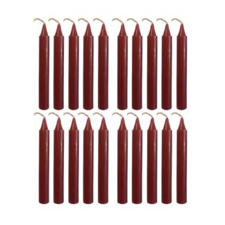 Indian Consigners Blue Ritual Candles – 20 Mini Taper Wax Candles for Spell Work, Chakra Healing, Meditation, Wiccan Altar, and Spiritual Practices – 4" x 0.5"