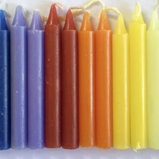 Indian Consigners Blue Ritual Candles – 20 Mini Taper Wax Candles for Spell Work, Chakra Healing, Meditation, Wiccan Altar, and Spiritual Practices – 4" x 0.5"