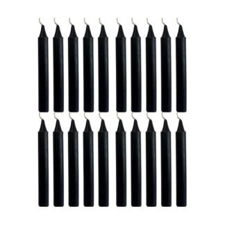 Indian Consigners Blue Ritual Candles – 20 Mini Taper Wax Candles for Spell Work, Chakra Healing, Meditation, Wiccan Altar, and Spiritual Practices – 4" x 0.5"