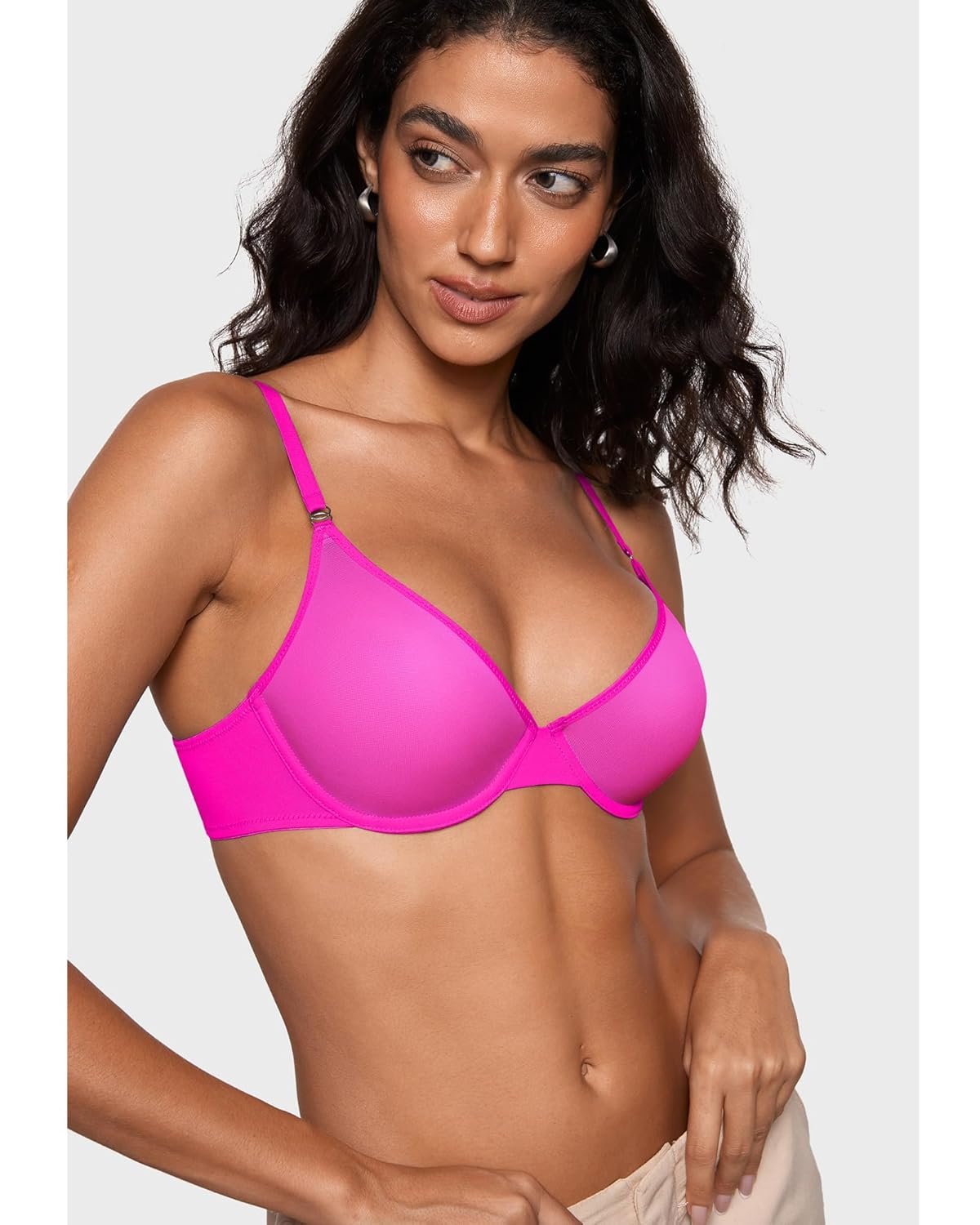 INLYRIC Womens Cosnufy Sheer Balconette Bra Demi Unlined Plunge Mesh See Through Sexy Bras Underwire - lunas-mystic-emporium.com INLYRIC Women's Cosnufy Sheer Balconette Bra Demi Unlined Plunge Mesh See Through Sexy Bras Underwire