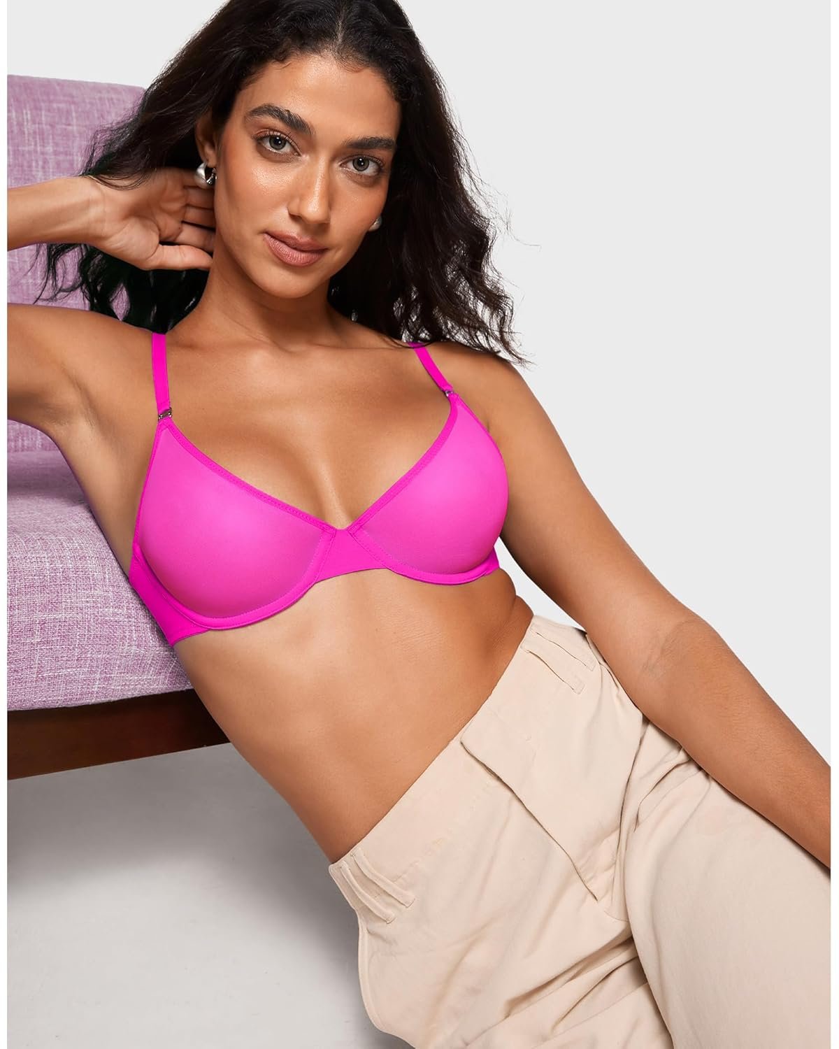 INLYRIC Womens Cosnufy Sheer Balconette Bra Demi Unlined Plunge Mesh See Through Sexy Bras Underwire - lunas-mystic-emporium.com INLYRIC Women's Cosnufy Sheer Balconette Bra Demi Unlined Plunge Mesh See Through Sexy Bras Underwire