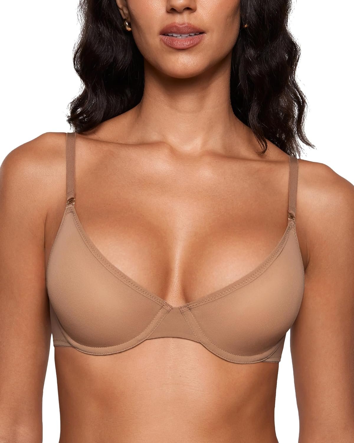 INLYRIC Womens Cosnufy Sheer Balconette Bra Demi Unlined Plunge Mesh See Through Sexy Bras Underwire - lunas-mystic-emporium.com INLYRIC Women's Cosnufy Sheer Balconette Bra Demi Unlined Plunge Mesh See Through Sexy Bras Underwire