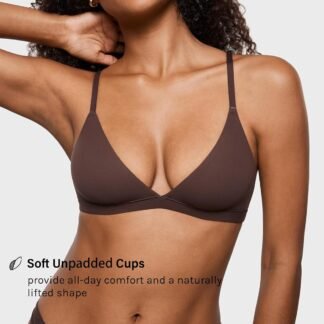 INLYRIC Womens Inbarely Triangle Bralette Plunge Unlined Seamless Bra No Underwire Sexy Comfortable Everyday - lunas-mystic-emporium.com INLYRIC Women's Inbarely Triangle Bralette Plunge Unlined Seamless Bra No Underwire Sexy Comfortable Everyday