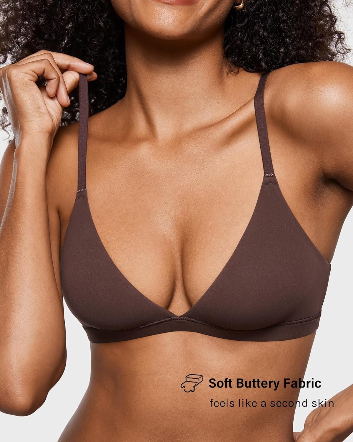 INLYRIC Womens Inbarely Triangle Bralette Plunge Unlined Seamless Bra No Underwire Sexy Comfortable Everyday - lunas-mystic-emporium.com INLYRIC Women's Inbarely Triangle Bralette Plunge Unlined Seamless Bra No Underwire Sexy Comfortable Everyday