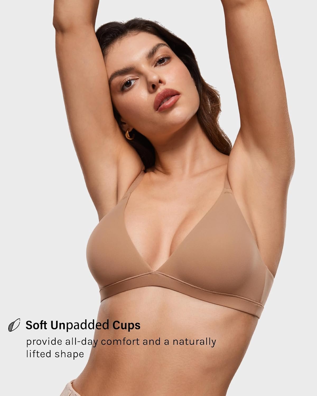 INLYRIC Womens Inbarely Triangle Bralette Plunge Unlined Seamless Bra No Underwire Sexy Comfortable Everyday - lunas-mystic-emporium.com INLYRIC Women's Inbarely Triangle Bralette Plunge Unlined Seamless Bra No Underwire Sexy Comfortable Everyday