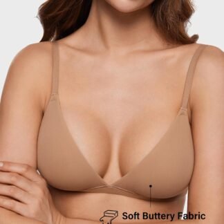 INLYRIC Womens Inbarely Triangle Bralette Plunge Unlined Seamless Bra No Underwire Sexy Comfortable Everyday - lunas-mystic-emporium.com INLYRIC Women's Inbarely Triangle Bralette Plunge Unlined Seamless Bra No Underwire Sexy Comfortable Everyday