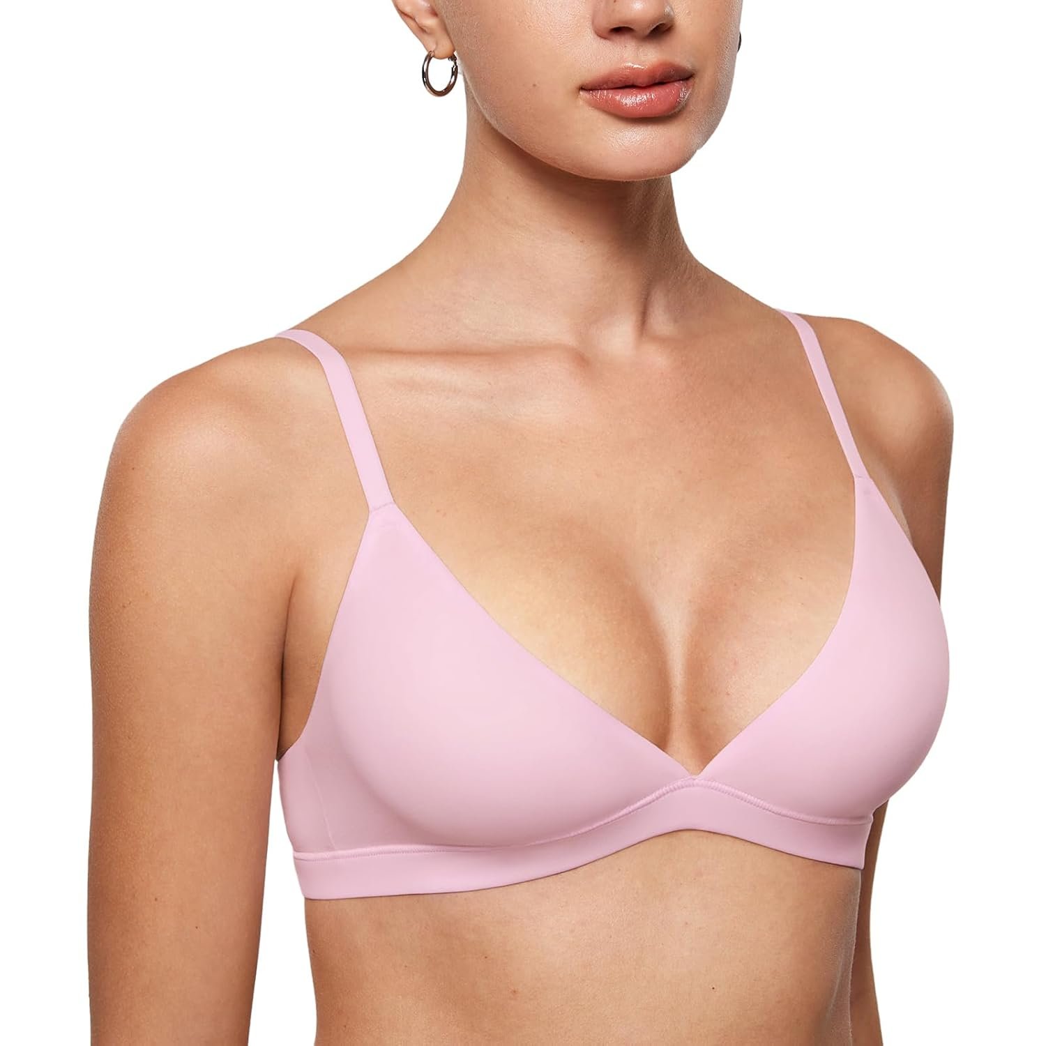 INLYRIC Womens Inbarely Triangle Bralette Plunge Unlined Seamless Bra No Underwire Sexy Comfortable Everyday - lunas-mystic-emporium.com INLYRIC Women's Inbarely Triangle Bralette Plunge Unlined Seamless Bra No Underwire Sexy Comfortable Everyday