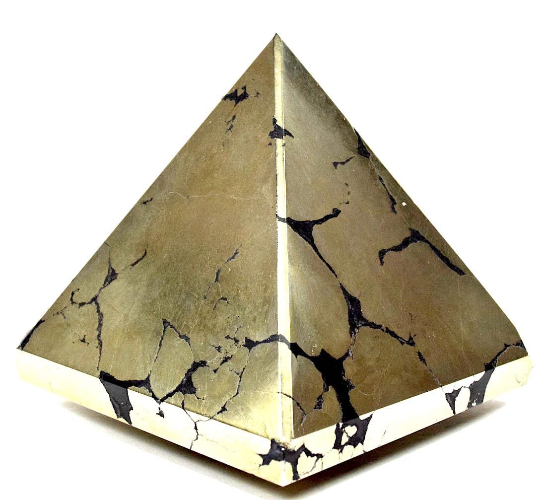 Iron Pyrite Pyramid - Birthstone Energy - Solar Plexus Chakra - lunas-mystic-emporium.com Iron Pyrite Pyramid - Birthstone Energy - Solar Plexus Chakra