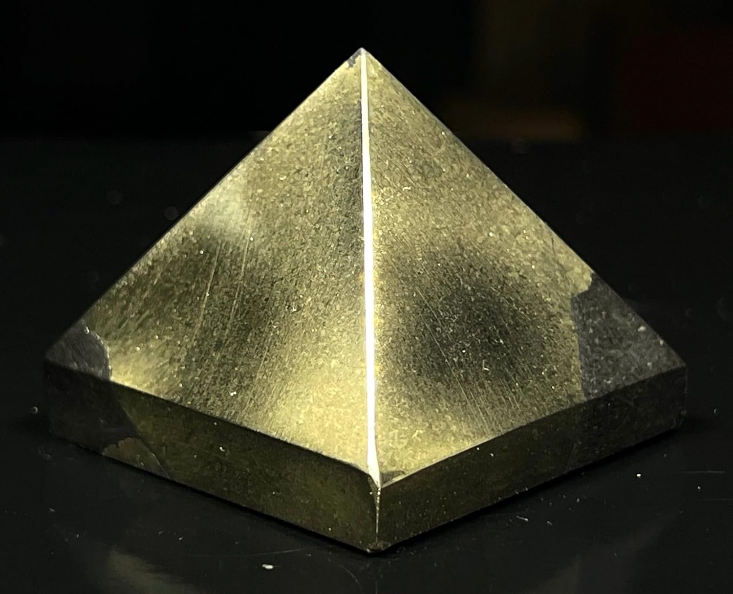 Iron Pyrite Pyramid - Birthstone Energy - Solar Plexus Chakra - lunas-mystic-emporium.com Iron Pyrite Pyramid - Birthstone Energy - Solar Plexus Chakra